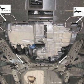 Unterfahrschutz Motor und Getriebe 2.5mm Stahl Honda CRV 2013 bis 2016 5.jpg